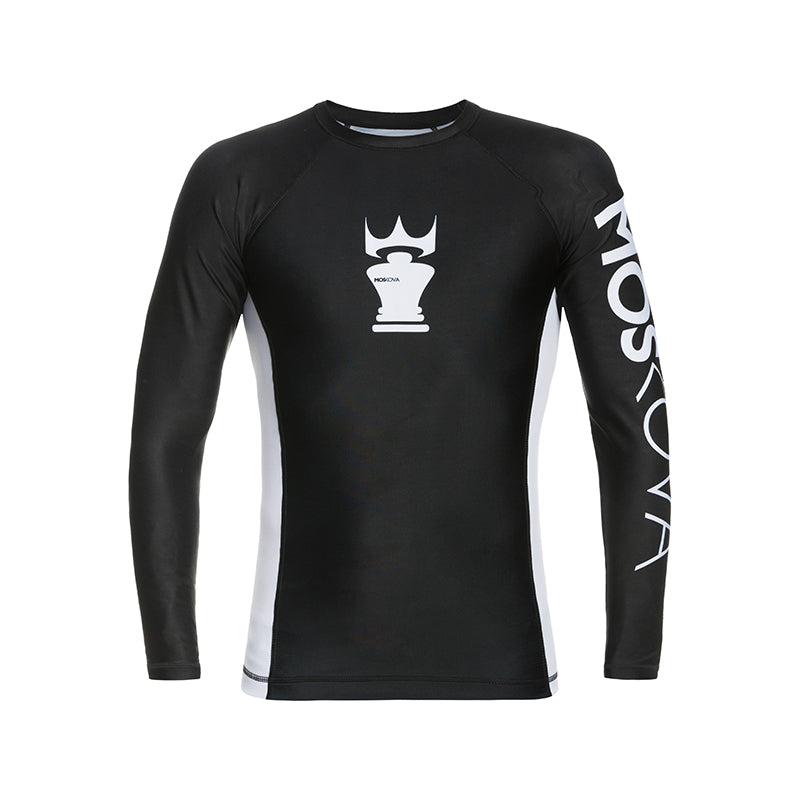 MOSKOVA RASH LONG SLEEVE BLACK WHITE /ラッシュガード/ブラック
