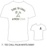 【40%off】TEE CHILL PALM WHITE/ARMY　M/Lサイズ