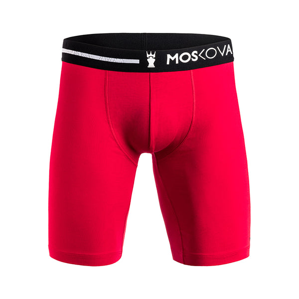 ロングボクサーパンツ M2 Cotton Long RDBW Red/Black/White（赤