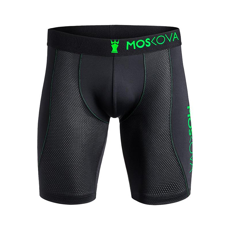 M2 TECH LONG BLACK / GREEN BOXER（トレーニング用ロングボクサーパンツ）