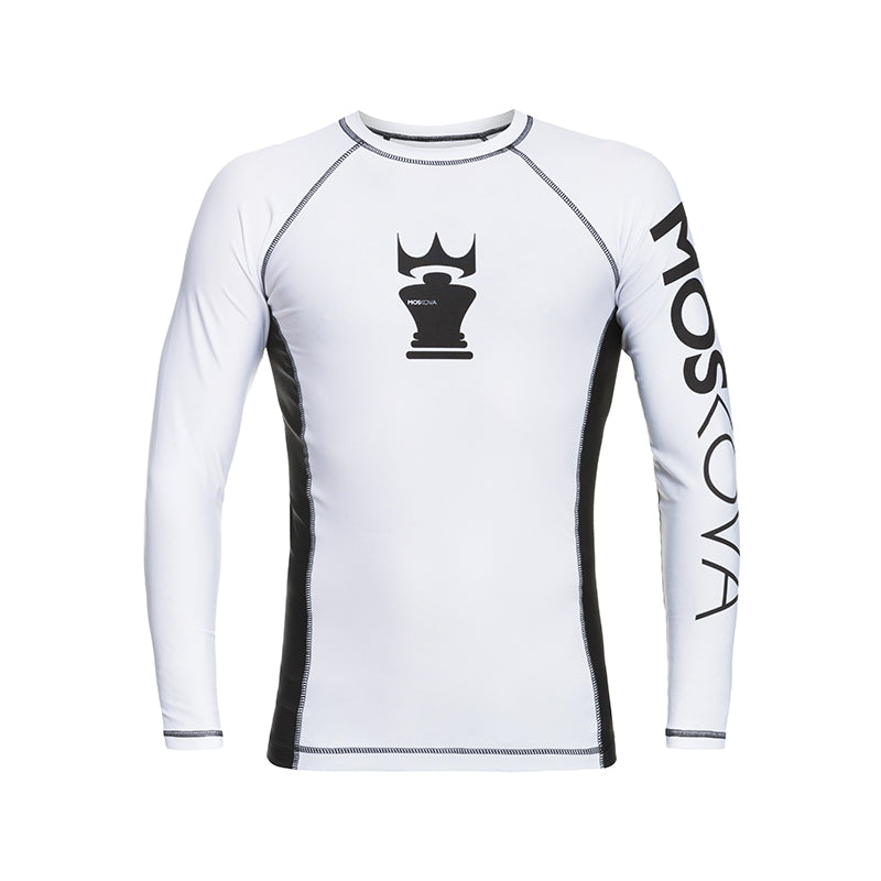 RASH ラッシュガード Lサイズ ホワイト/ブラック　激レア　ビンテージ MOSKOVA RASH LONG SLEEVE WHITE BLACK /ラッシュガード/ホワイト