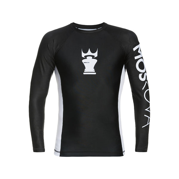 MOSKOVA RASH LONG SLEEVE BLACK WHITE /ラッシュガード/ブラック