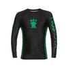 MOSKOVA RASH LONG SLEEVE BLACK GREEN /ラッシュガード/ブラック＆グリーン